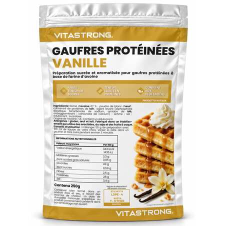 GAUFRES PROTÉINÉES VANILLE